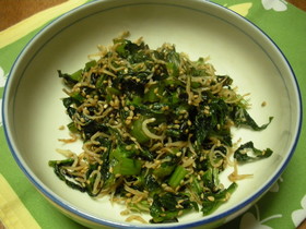 大根の葉がおいしい炒め物