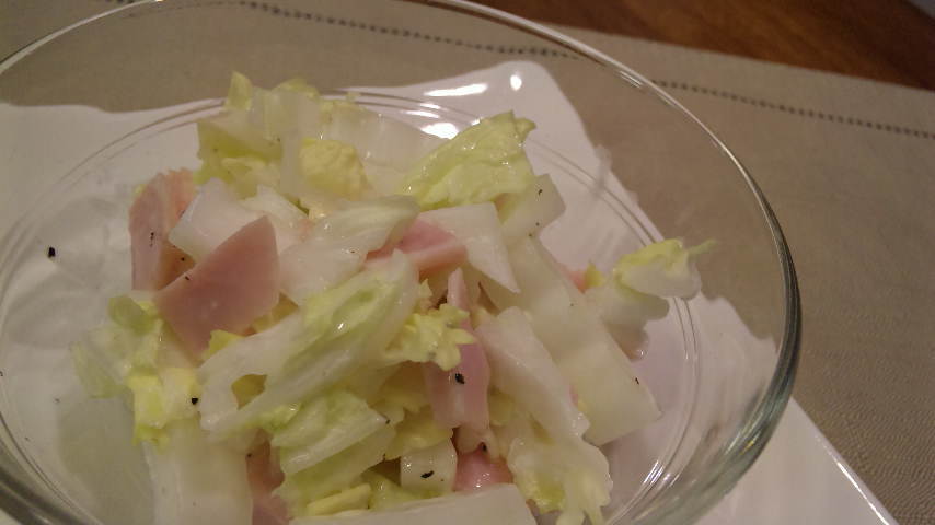 白菜とハムの簡単フレンチサラダ☆の画像