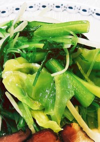 水菜　キャベツ　小松菜の温野菜