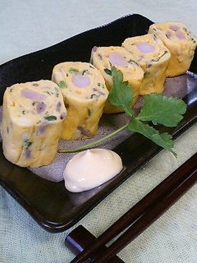 お酒のアテに☆エビだし巻き
