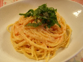 お手軽♪明太子パスタ