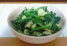 ほうれん草と油揚げの炒め煮