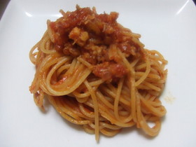 魚介のラグーソースパスタ
