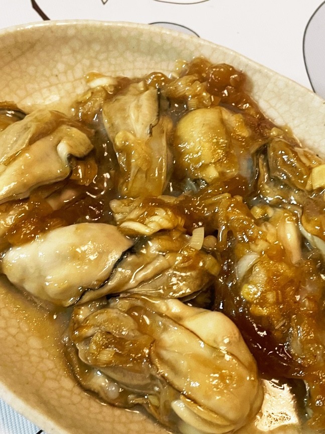 牡蠣のネギ生姜(セロリ)炒めの画像