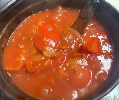 トマトジュースで作るパスタソース/vegの写真