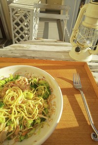 ブロッコリ―と豚肉のサラダスパゲッティ