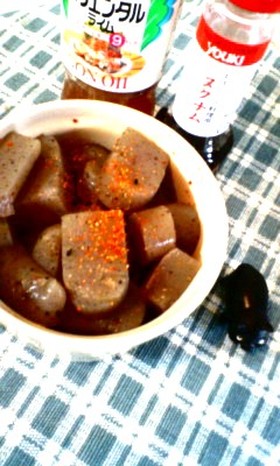 【総量30kcal】蒟蒻のドレッシング煮