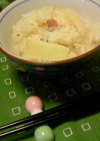 桜・たけのこご飯