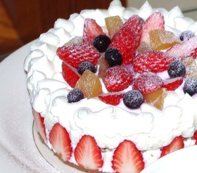 レンジでスポンジケーキ