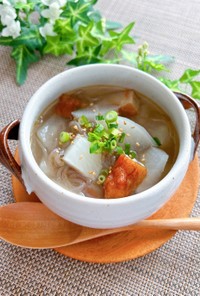 大根と糸こんにゃくの簡単★中華スープ