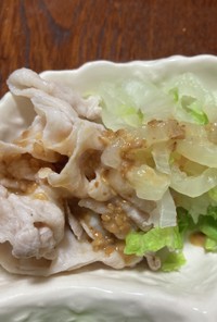 豚肉と白菜の温サラダ
