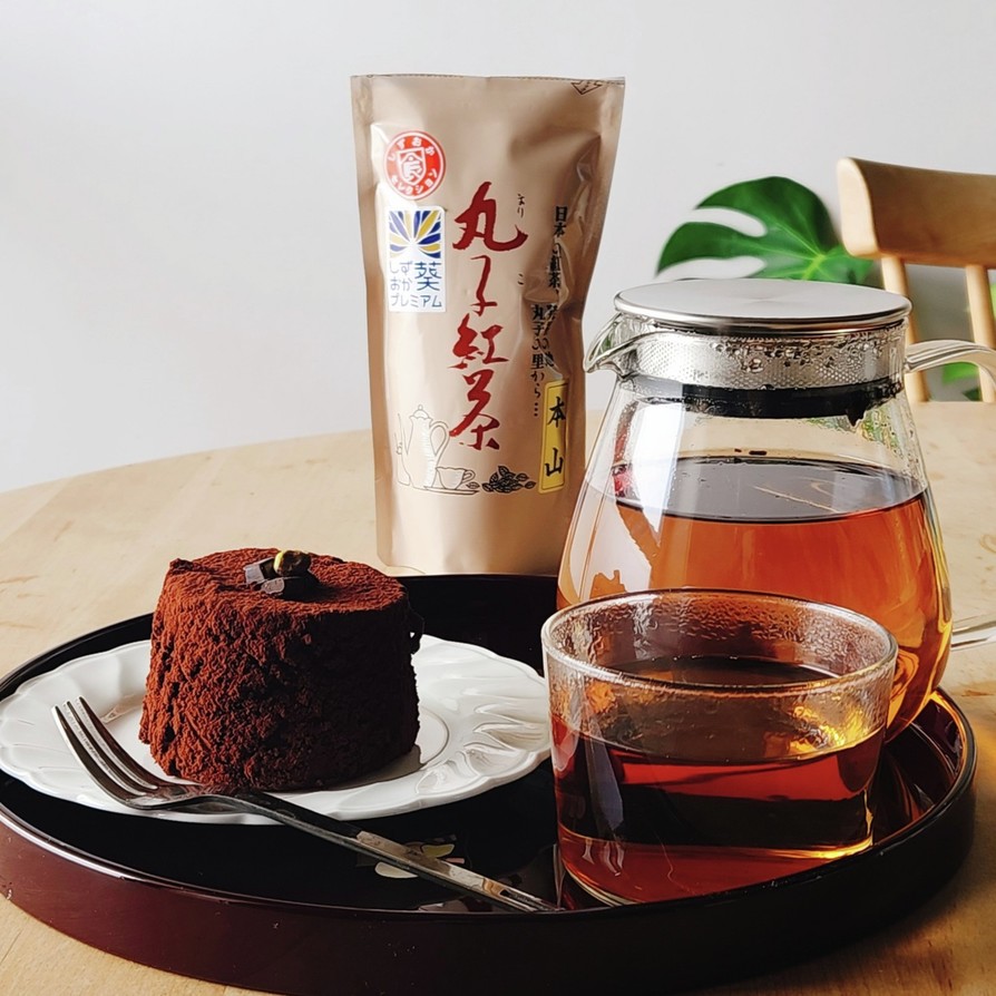 クラフト紅茶★おからチョコケーキ★和紅茶の画像