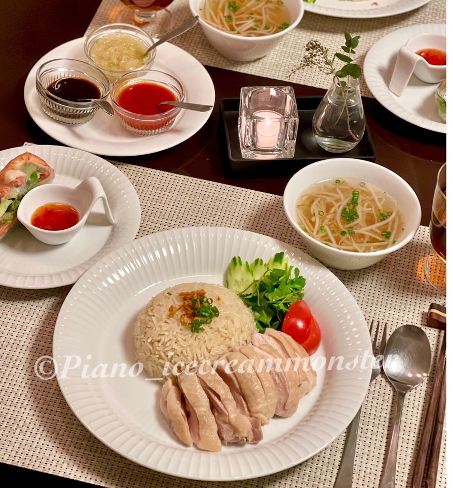 海南鶏飯 シンガポールチキンライスの画像
