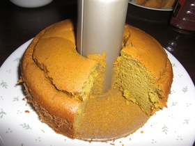抹茶のシフォンケーキ