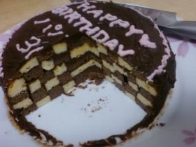 サン・セバスチャン(ダミエ)ケーキ②