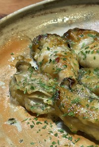 牡蠣のオリーブオイルソテー
