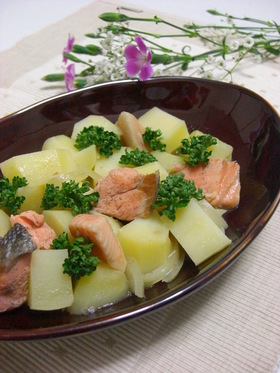 鮭じゃが*塩バター風味*