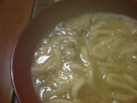 とろろ煮込み舞茸うどん