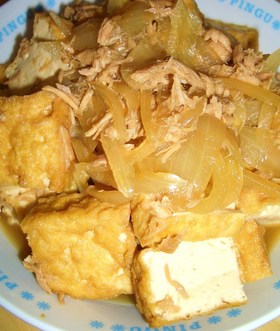 簡単♪厚揚げとツナの煮物