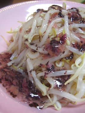 豆腐・もやしに☆梅あんかけ