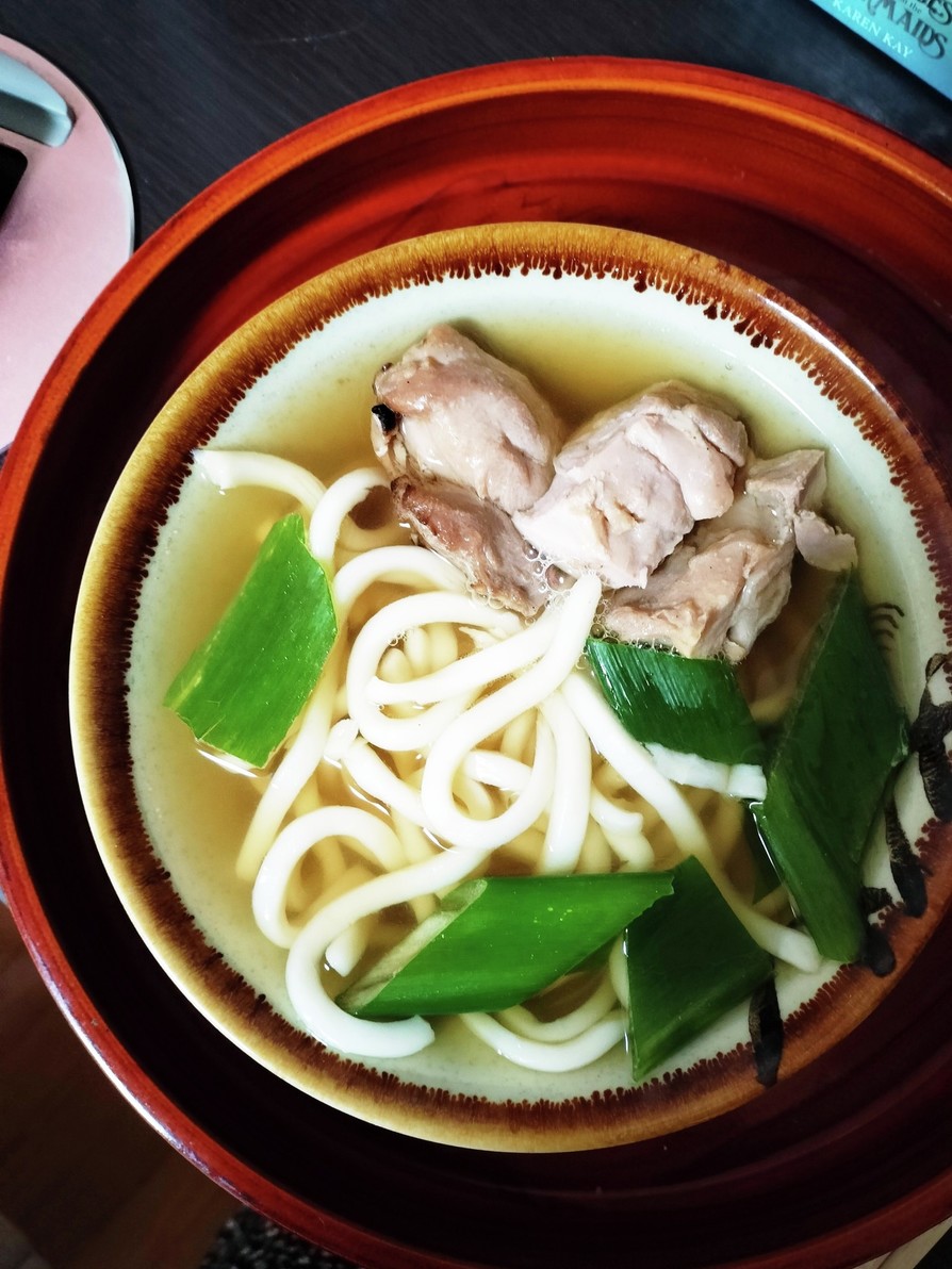 鶏ねぎ掛けうどんの画像