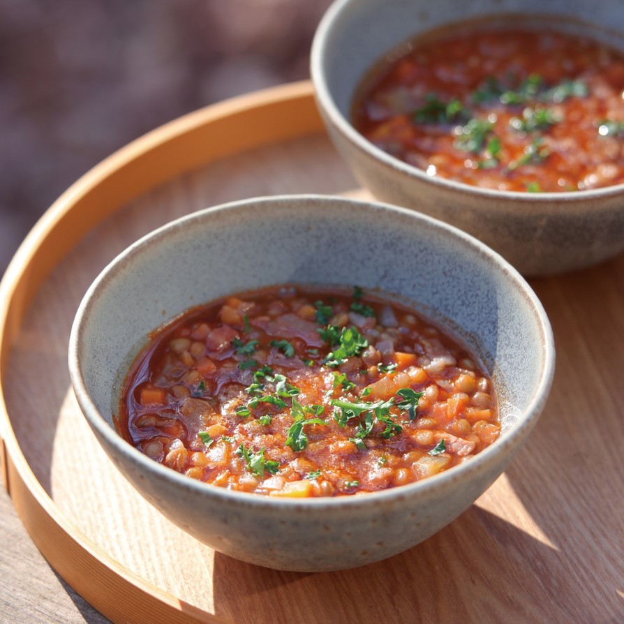 レンズ豆とにんじんのスープの画像