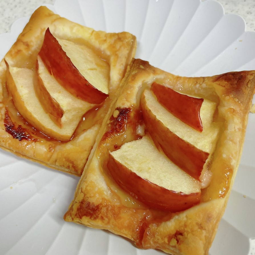 苺ジャムとクリームチーズのアップルパイ♡の画像