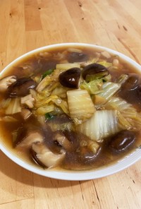 香菇白菜（台湾風椎茸白菜炒め）