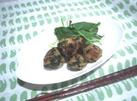 ほうれん草のじゃがライスボール