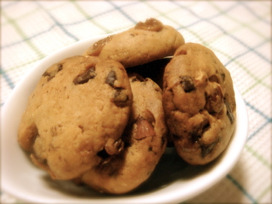 キャラメルアーモンドチョコチップクッキーの写真