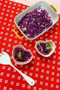 紫キャベツのカンタンマリネ