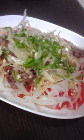 パパの好きな肉トマトサラダ♪