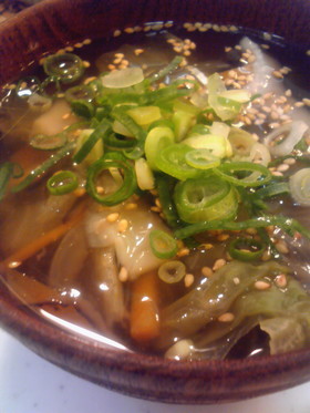 ◆◇超簡単!レタスの中華スープ◇◆