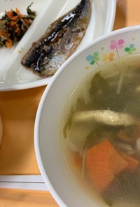 ハリハリ鍋風スープ　河内長野市学校給食