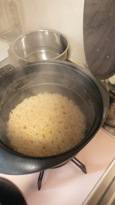 土鍋で玄米、失敗なし！の写真