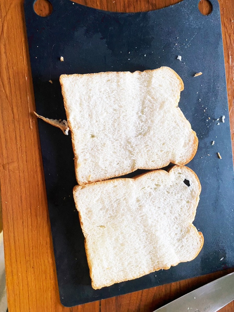 サンドウィッチ用パン　切り方の画像