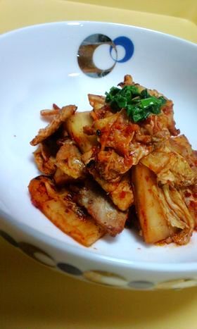 ◆定食屋さんの簡単版豚キムチ♪冷凍OK