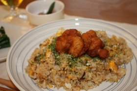 から揚げチャーハン