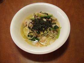 昆布茶で簡単!和風スープパスタ
