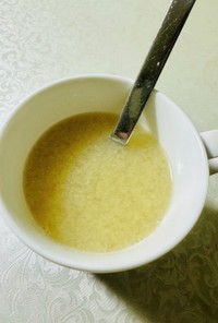 風邪よけに！　レンジで超簡単　酒粕柚子茶
