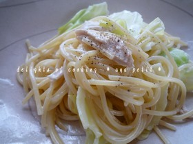 ✿ キャベツの豆乳クリームパスタ ✿