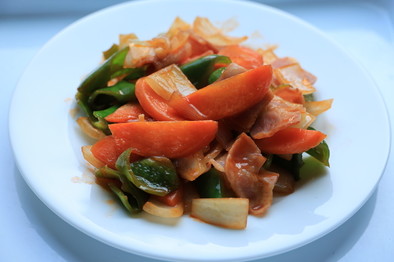 野菜の甘酢ケチャップ炒めの写真