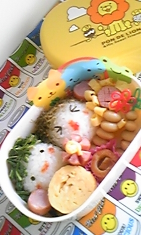 小さなお顔弁当(◕‿◕。♥ฺ)※キャラ弁