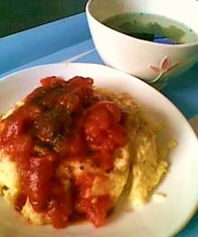 レンジで簡単☆ランチに☆おからオムレツ