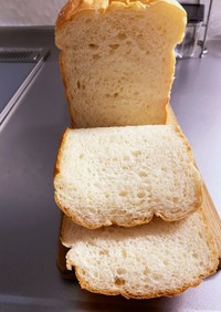 HBで練乳米粉入り食パン