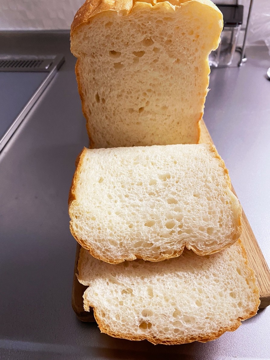 HBで練乳米粉入り食パンの画像