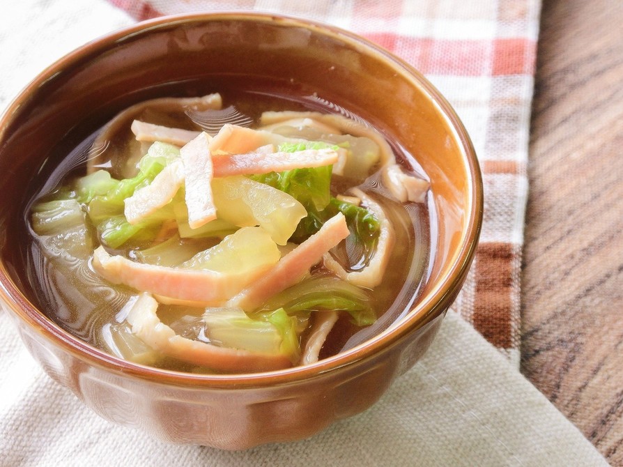 【副菜】レンジで白菜の洋風煮びたしの画像