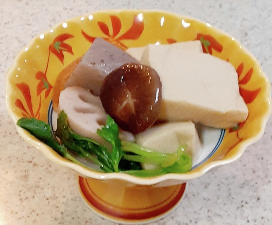 高野豆腐のもどし方☆　高野豆腐煮物の画像