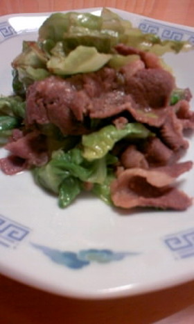 キャベツと牛肉のうまみ炒め