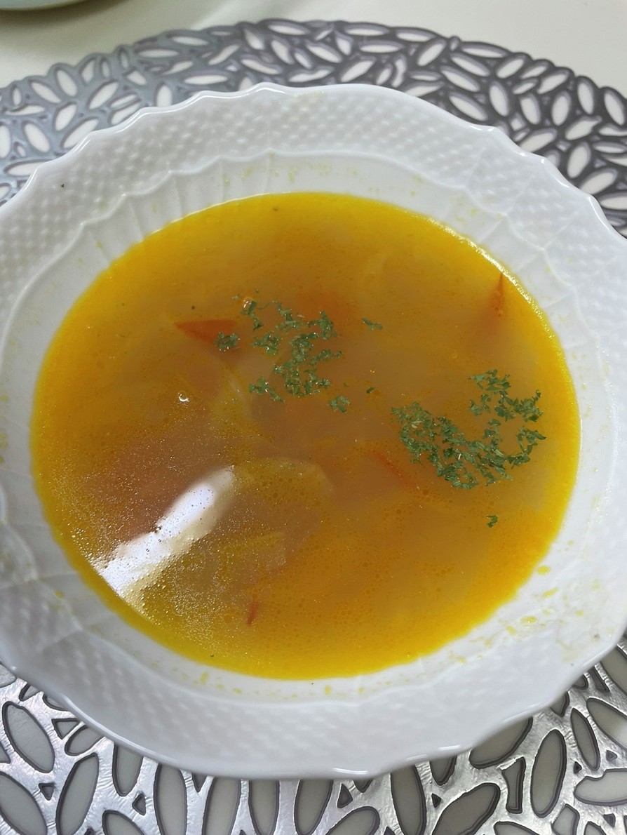 野菜のコンソメスープの画像